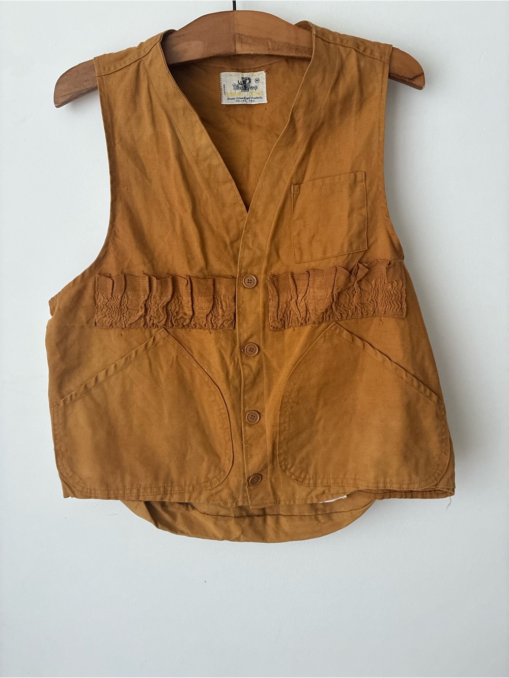 Vintage Hunting Vest Men’s Medium Black Sheep Dallas, TX Canvas Jacket